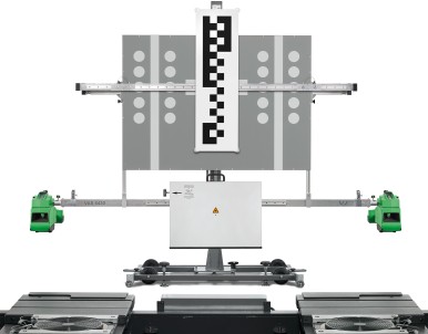 DAS 1000 combined with SCT 1415 and CCD wheel alignment (Calibration targets for ...