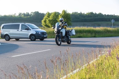 Bosch’s a prototype motorcycle-to-vehicle communication system will reduce the r ...