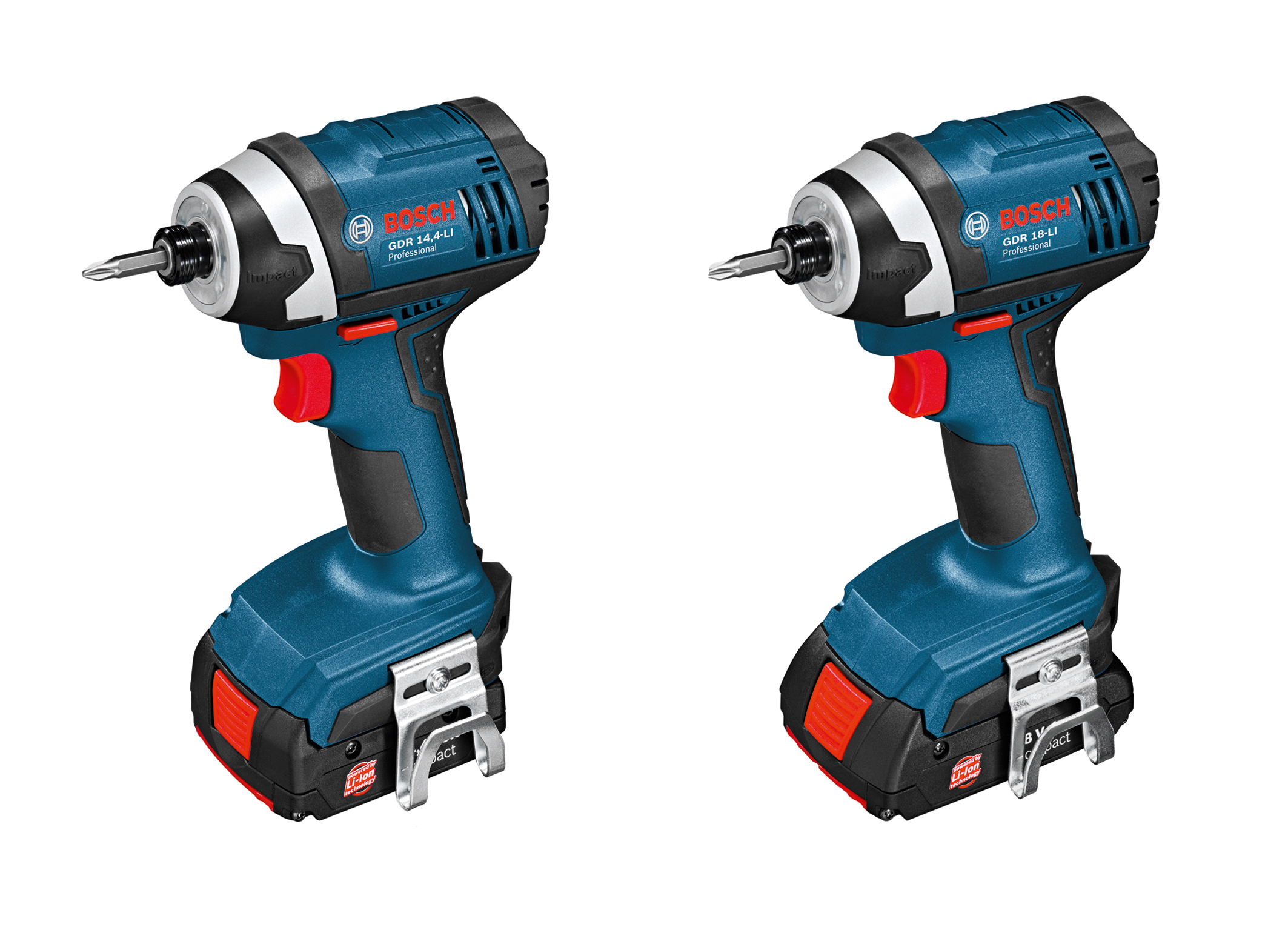 Small, lightweight, powerful: the GDR 14,4-LI Professional and GDR 18-LI Professional cordless impact drivers from Bosch