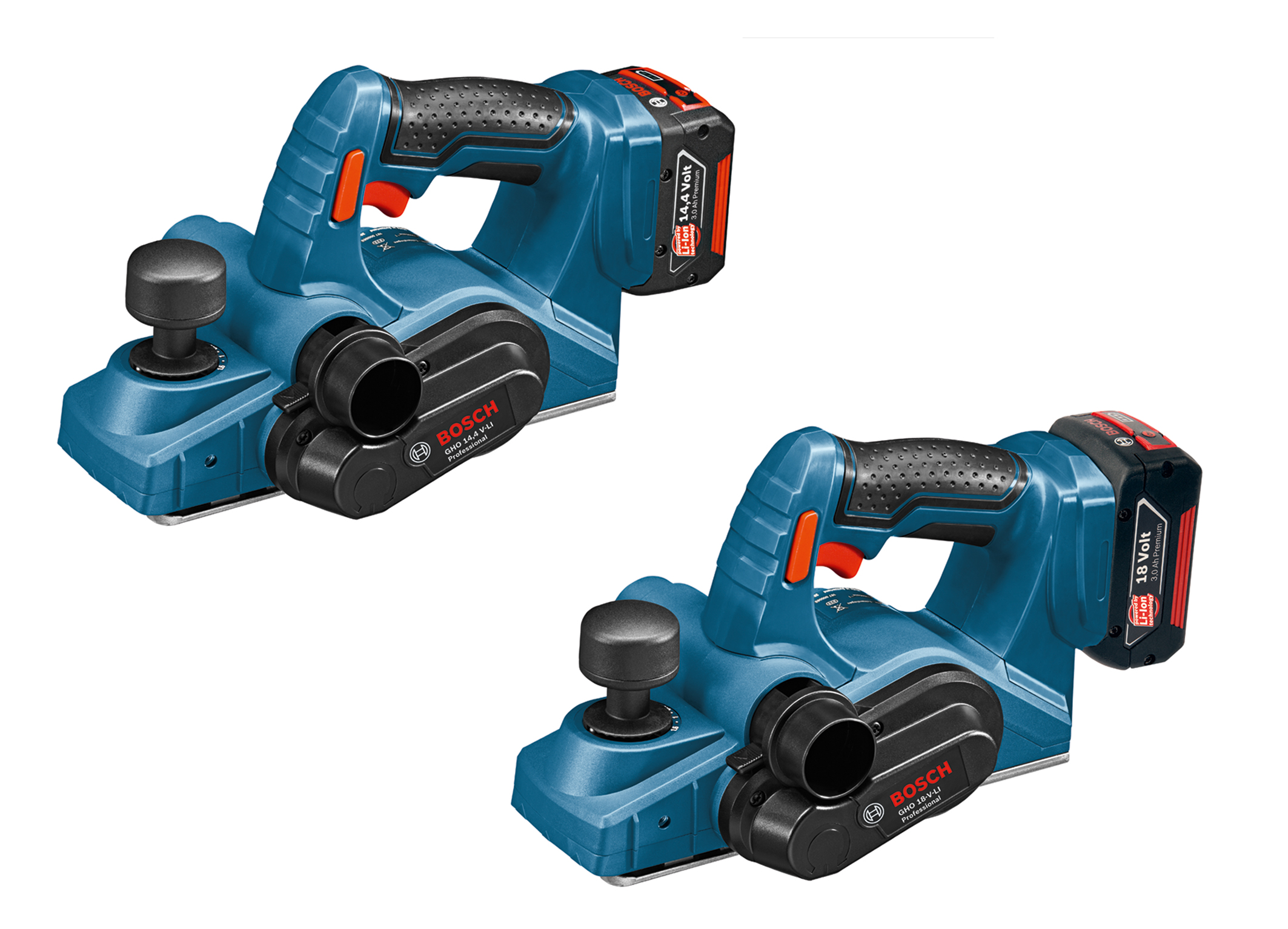 GHO 14,4 V-LI Professional and GHO 18 V-LI Professional cordless planers from Bosch are the lightest tools in their class